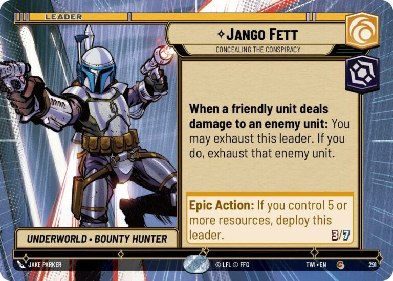 Jango Fett - Concealing the Conspiracy (Hyperspace) - Common - 291 Inglés