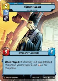 Rune Haako - Scheming Second (Hyperspace Foil) - Uncommon - 304 Inglés
