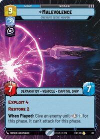 Malevolence - Grievous's Secret Weapon (Hyperspace) - Rare - 312 Inglés
