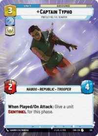 Captain Typho - Protecting the Senator (Hyperspace) - Uncommon - 319 Inglés