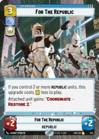 For The Republic (Hyperspace Foil) - Rare - 324 Inglés