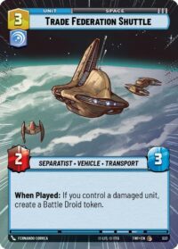 Trade Federation Shuttle (Hyperspace) - Common - 333 Inglés
