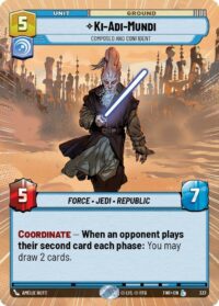 Ki-Adi-Mundi - Composed and Confident (Hyperspace Foil) - Legendary - 337 Inglés
