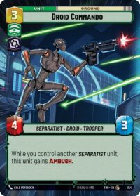 Droid Commando (Hyperspace Foil) - Common - 354 Inglés