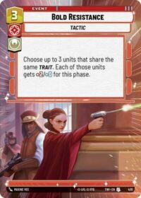 Bold Resistance (Hyperspace Foil) - Uncommon - 420 Inglés
