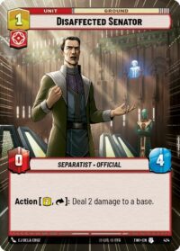 Disaffected Senator (Hyperspace) - Uncommon - 424 Inglés
