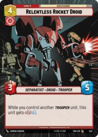 Relentless Rocket Droid (Hyperspace) - Common - 430 Inglés