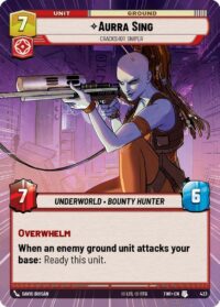 Aurra Sing - Crackshot Sniper (Hyperspace) - Uncommon - 433 Inglés