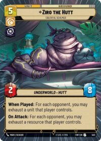 Ziro the Hutt - Colorful Schemer (Hyperspace) - Uncommon - 450 Inglés
