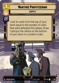 Wartime Profiteering (Hyperspace Foil) - Uncommon - 453 Inglés