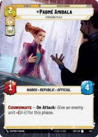 Padme Amidala - Pursuing Peace (Hyperspace Foil) - Uncommon - 457 Inglés