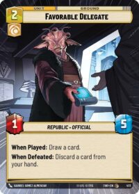 Favorable Delegate (Hyperspace) - Common - 473 Inglés