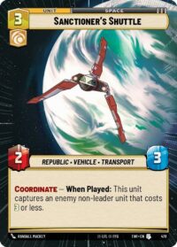 Sanctioner's Shuttle (Hyperspace) - Uncommon - 478 Inglés