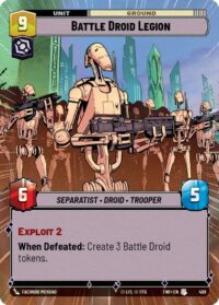Battle Droid Legion (Hyperspace Foil) - Uncommon - 498 Inglés