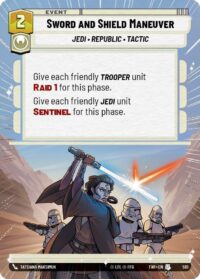 Sword and Shield Maneuver (Hyperspace Foil) - Uncommon - 510 Inglés