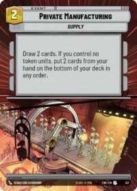 Private Manufacturing (Hyperspace) - Uncommon - 517 Inglés