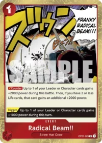 Radical Beam!! - OP01-029 - UC  Textured Foil (PRB01)