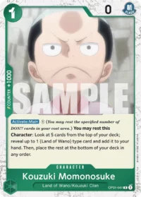Kouzuki Momonosuke - OP01-041 - R Jolly Roger Foil (PRB01)