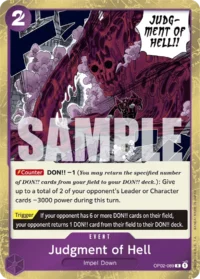 Judgment of Hell - OP02-089 - R  Textured Foil (PRB01)