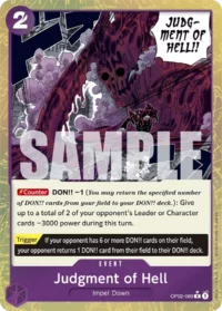 Judgment of Hell - OP02-089 - R Jolly Roger Foil (PRB01)
