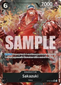 Sakazuki - OP02-099 - SR Alternate Art (PRB01)