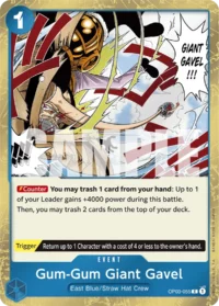 Gum-Gum Giant Gavel - OP03-055 - C Textured Foil (PRB01)