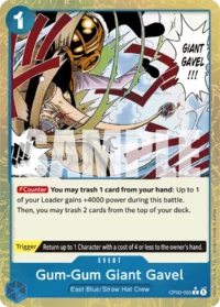 Gum-Gum Giant Gavel - OP03-055 - C Jolly Roger Foil (PRB01)