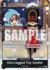 One-Legged Toy Soldier - OP05-081 - UC Alternate Art (PRB01)