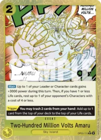 Two-Hundred Million Volts Amaru - OP05-115 - R Jolly Roger Foil (PRB01)