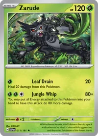 Zarude - 011/191 - Reverse Holo Rare - Inglés