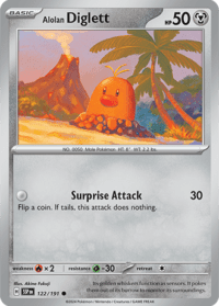 Alolan Diglett - 122/191 - Common Reverse Holo - Inglés