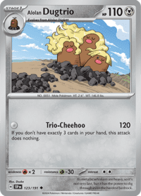 Alolan Dugtrio - 123/191 - Uncommon - Inglés