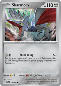 Skarmory - 124/191 - Common Reverse Holo - Inglés