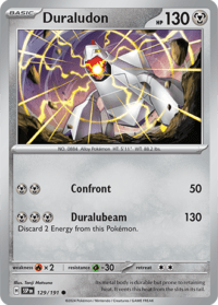 Duraludon - 129/191 - Common Reverse Holo - Inglés