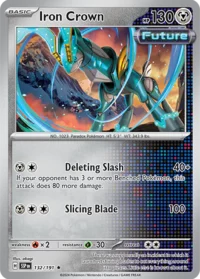Iron Crown - 132/191 - Holo Rare - Inglés