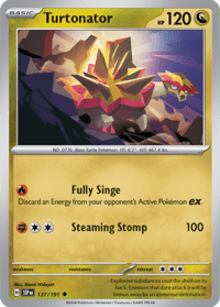 Turtonator - 137/191 - Uncommon Reverse Holo - Inglés