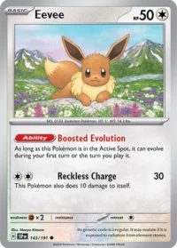 Eevee - 143/191 - Common Reverse Holo - Inglés