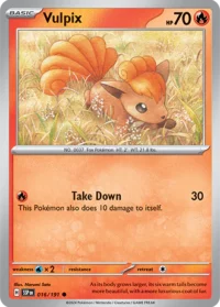Vulpix - 016/191 - Common - Inglés