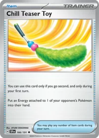 Chill Teaser Toy - 166/191 - Uncommon Reverse Holo - Inglés