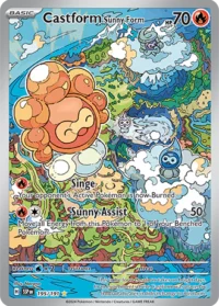 Castform Sunny Form - 195/191 - Illustration Rare - Inglés