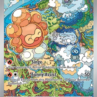 Castform Sunny Form - 195/191 - Illustration Rare - Inglés