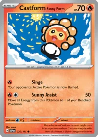 Castform Sunny Form - 020/191 - Common - Inglés