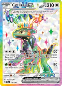 Cyclizar ex - 228/191 - Full Art Secret Rare - Inglés