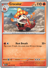 Crocalor - 030/191 - Common Reverse Holo - Inglés