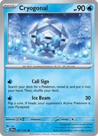 Cryogonal - 047/191 - Common Reverse Holo - Inglés