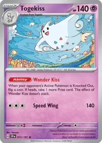 Togekiss - 072/191 - Holo Rare - Inglés