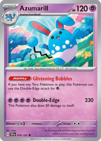 Azumarill - 074/191 - Uncommon Reverse Holo - Inglés