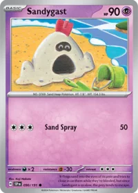 Sandygast - 090/191 - Common Reverse Holo - Inglés