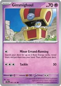 Gimmighoul - 097/191 - Common Reverse Holo - Inglés