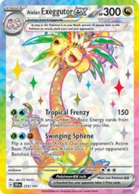 Alolan Exeggutor ex - 225/191 - Full Art Secret Rare - Inglés